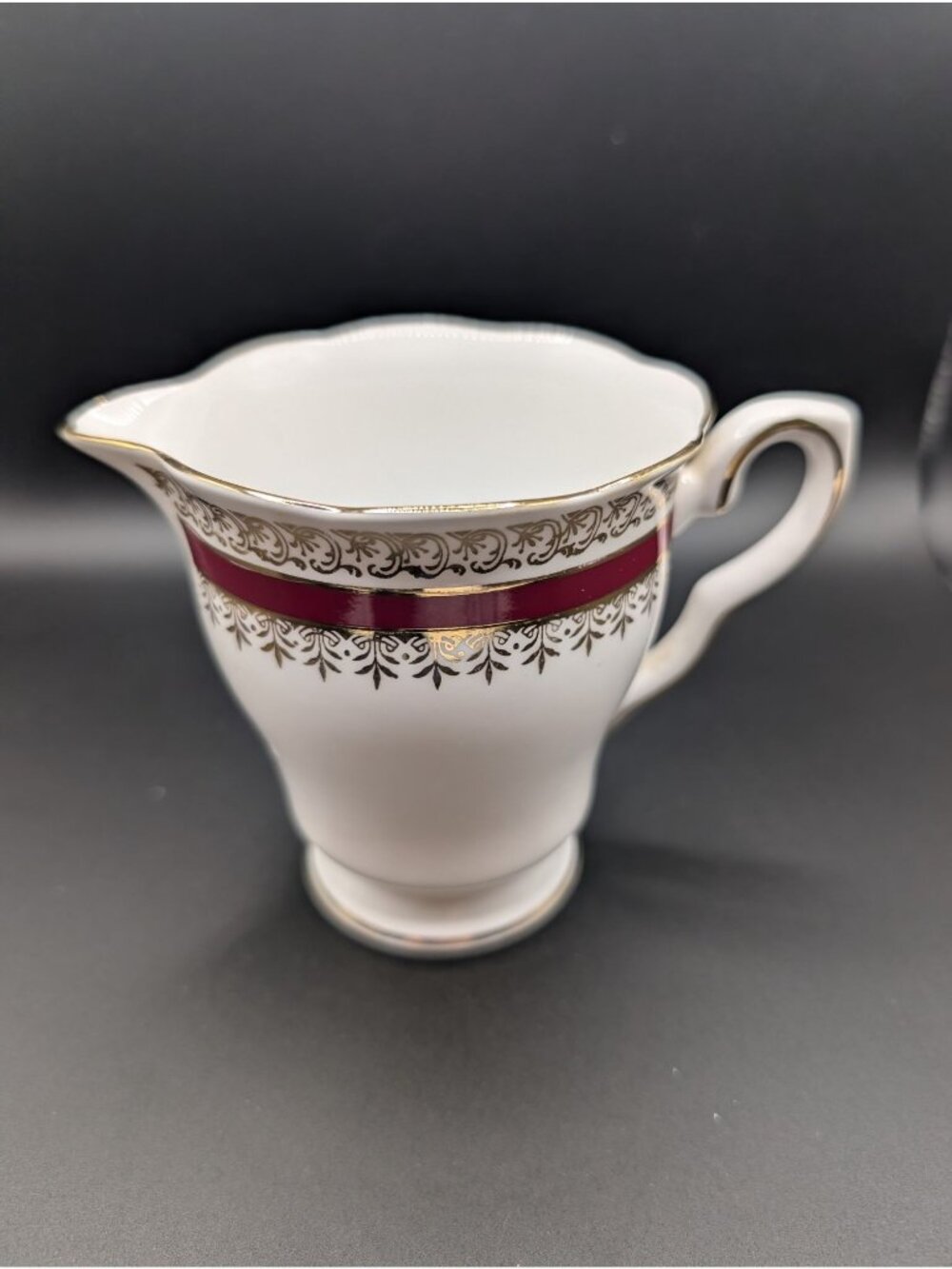 Vintage Bone China Creamer "Sarum" Pattern Salisbury Crown China Co England